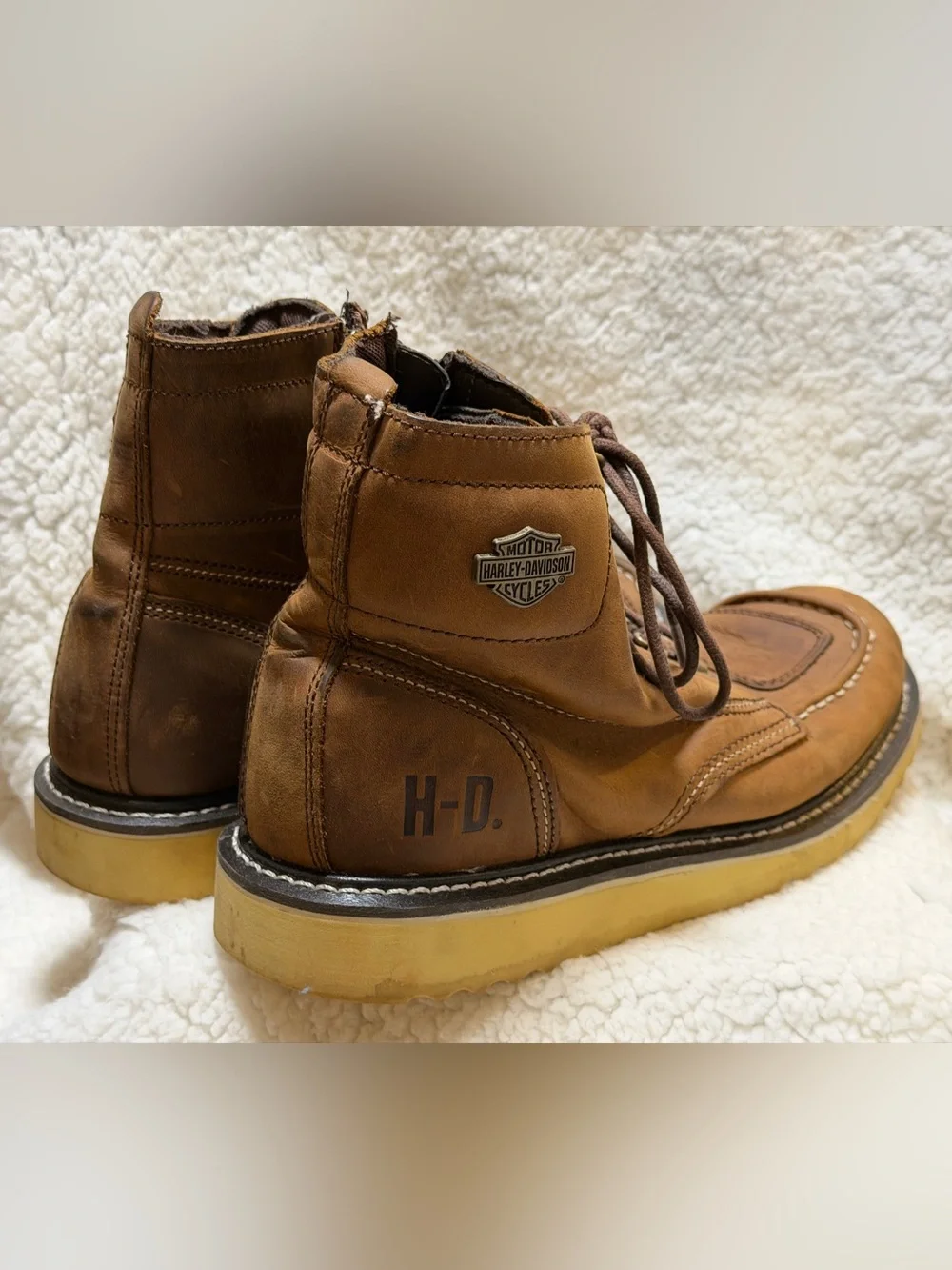 HARLEY-DAVIDSON® FOOTWEAR Men's Hagerman Motorcycle Riding Boots | Brown 10.5
